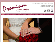 Tablet Screenshot of premiumeventstudios.com